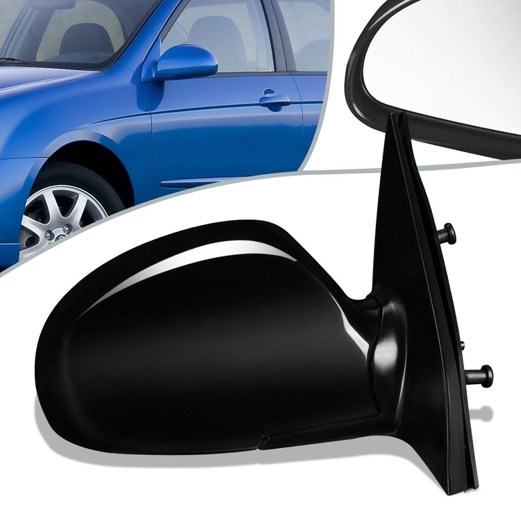 RETROVISOR MIRROR - OEM - 04-09 KIA SPECTRA 2.0L / 05-09 KIA SPECTRA5 - POWERED - HEATED - PAINTABLE - BLACK - RIGHT