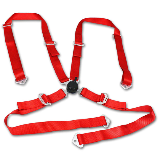 CINTURON DE SEGURIDAD 4PT - CAMLOCK - RED