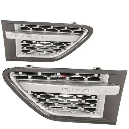 PARRILLA GRILLE - 10-12 RANGE ROVER - SIDE VENT - HONEYCOMB MESH STYLE - ABS - GRAY / SILVER