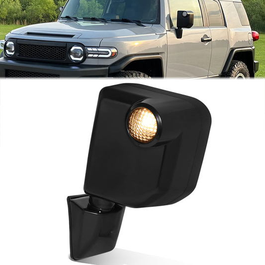 RETROVISOR MIRROR - OE STYLE - TOYOTA FJ CRUISER 10-14 - WITH POWER - DRIVER SIDE - PAINT TO MATCH - BLACK