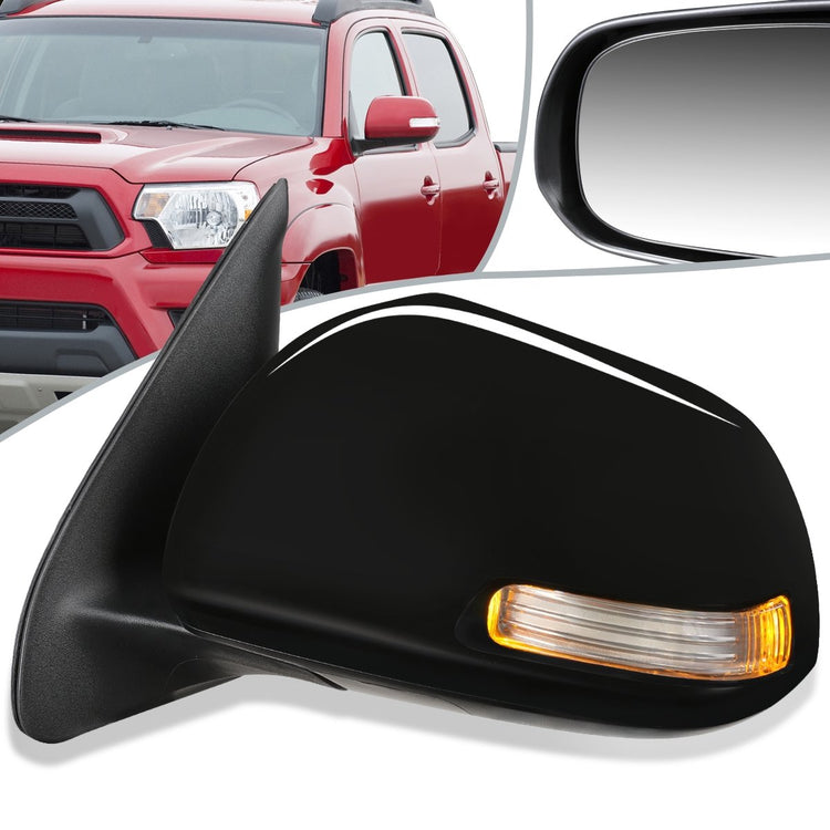 RETROVISOR MIRROR - OEM - 12-15 TOYOTA TACOMA - POWERED - TEXTURED - BLACK - LEFT