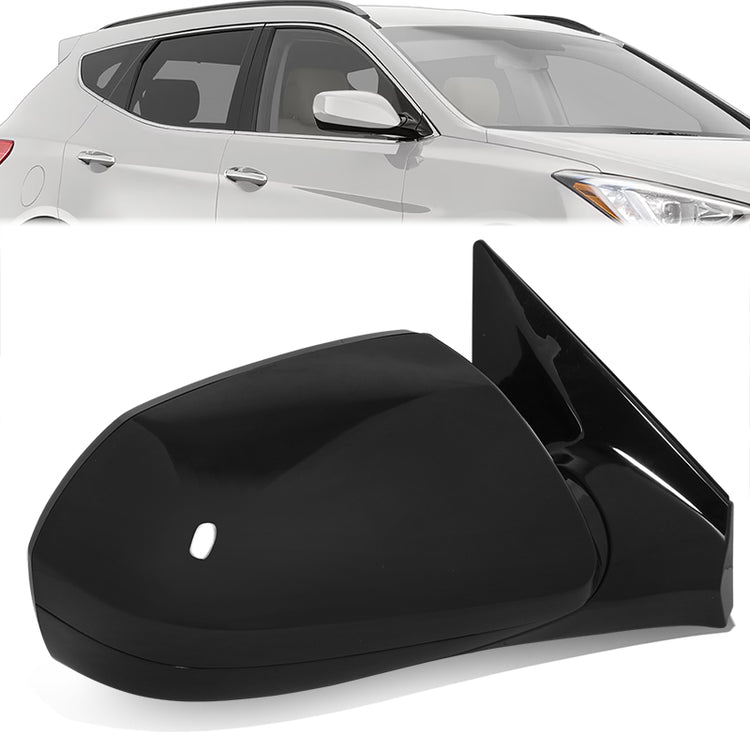 RETROVISOR MIRROR - OE STYLE - HYUNDAI SANTA FE 13-16 - WITH POWER - PASSENGER SIDE - PAINT TO MATCH - BLACK