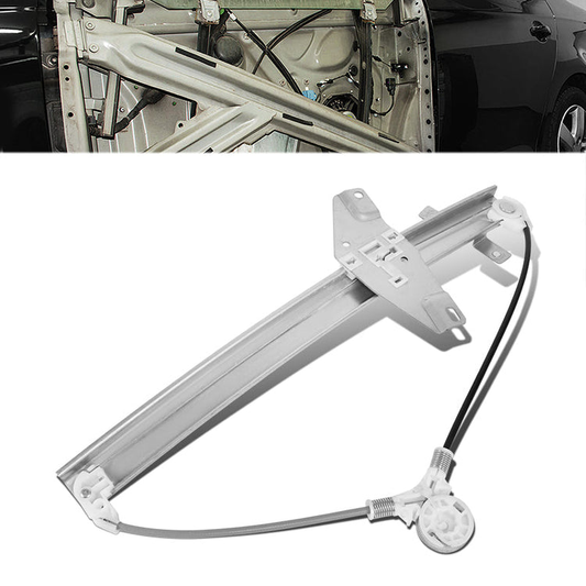 REGULADOR DE VENTANA WINDOW MOTORS & REGULATORS - METALLIC - 93-97 GEO PRIZM
 93-97 TOYOTA COROLLA - METALLIC - BARE STEEL/PLASTIC