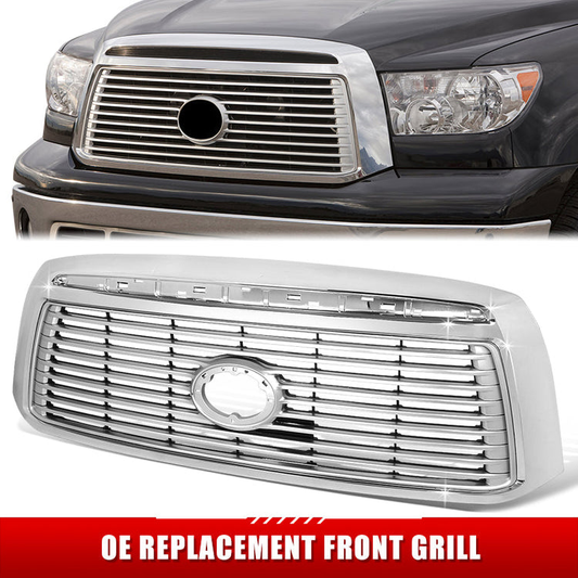 PARRILLA GRILLE - TY TUNDR '07-'13/ GRILLE ASS'Y 10-13/ SILVER GRAY W/CHROME FRAME/ (W/O ROCK W/O SPORT PKG)/ (LIMITED)