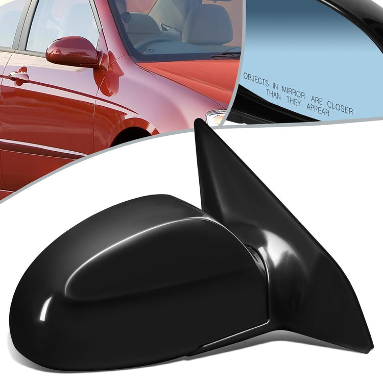 RETROVISOR MIRROR - OEM - 04-09 KIA SPECTRA 2.0L / 05-09 KIA SPECTRA5 - MANUAL - PAINTABLE - BLACK - RIGHT