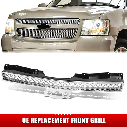 PARRILLA GRILLE - CV AVALANCH 07-13/ GRILLE ASS'Y/ UPPER CHROME/BLACK/ W/CHROME MOULDING/ (W/PLATINUM MESH)/(W/OFF ROAD PKG)//PARTS.NO,GM1200596//OEM NO,19260238