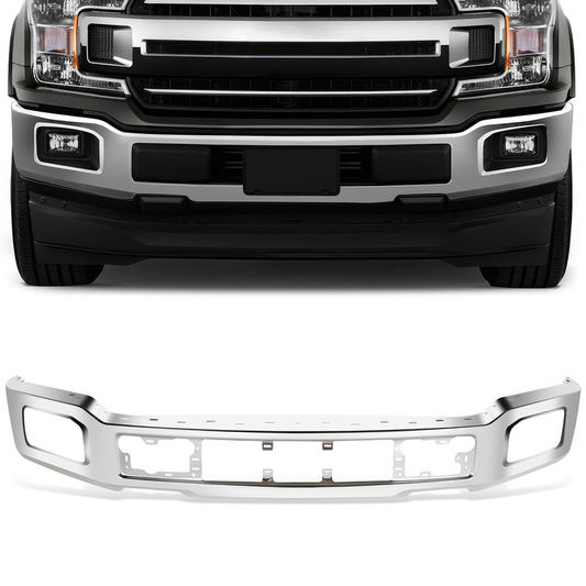 DEFENSA 18-20 FORD F-150, EXCLUDES RAPTOR MODELS; W/ FOG LAMPS - CHROME