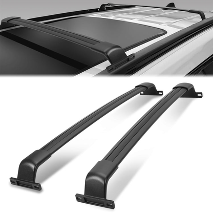 PORTAEQUIPAJE ROOF RACK CROSSBAR - ALUMINUM BAR + ALUMINUM FOOT - FIT FOR JEEP GRAND CHEROKEE L 2021 2022 2023 - WORK WITH FACTORY RAILS (JEEP GRAND CHEROKEE L WITH FACTORY LONGITUDINAL ROD