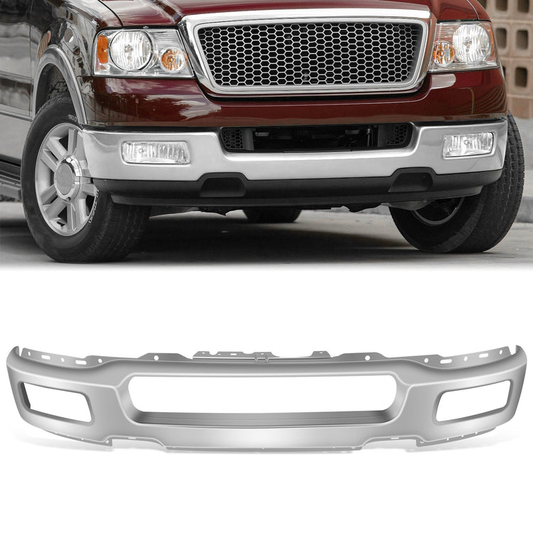 DEFENSA FORD F-150 2004-2006 - FITS MODELS WITH FOG LAMPS - CHROME