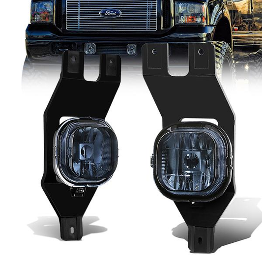FAROS DE NIEBLA 99-04 FORD F-250, F-350, F-450 - SUPER DUTY / 01-04 FORD EXCURSION 2/4-DR - NO SWITCH - 9145 BULB - SMOKE