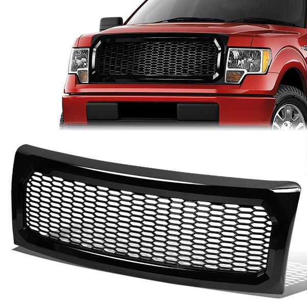 PARRILLA GRILLE - 09-14 FORD F-150 - DOES NOT FIT RAPTOR MODELS - HONEYCOMB MESH - BLACK