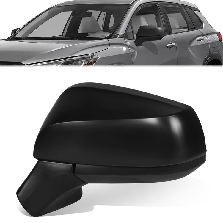 RETROVISOR MIRROR - OE STYLE - TOYOTA COROLLA CROSS 22-24 - WITH POWER WITH HEATED GLASS - DRIVER SIDE - PAINT TO MATCH - BLACK