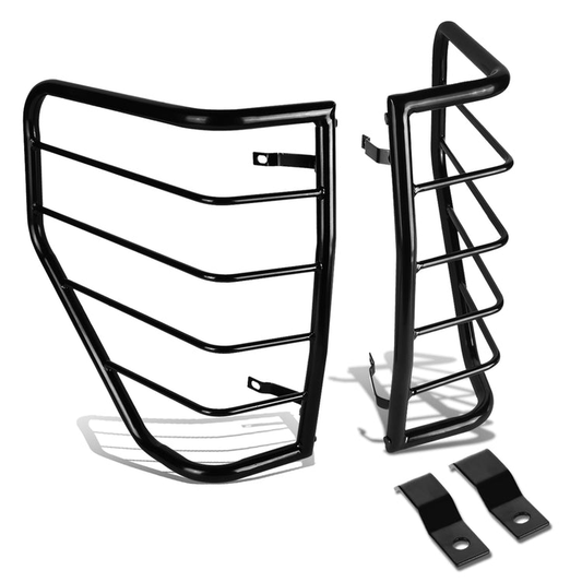 PROTECTOR FAROS TRASEROS TAIL LIGHT GUARD - 09-14 FORD F-150 - DOES NOT FIT STEPSIDE, FLARESIDE MODELS - BLACK