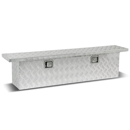 CAJA DE HERRAMIENTAS TRUCK CROSSOVER - W/ LOCK & KEY - ALUMINUM - 69" X 12" X 16" - SILVER