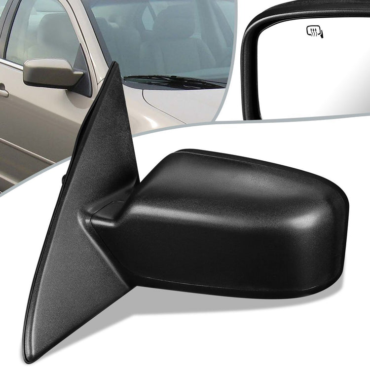 RETROVISOR MIRROR - OEM - 06-10 FORD FUSION / 06-10 MERCURY MILAN - POWERED - HEATED - TEXTURED - BLACK - LEFT