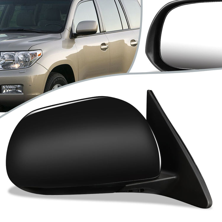 RETROVISOR MIRROR - OEM - 08-13 TOYOTA HIGHLANDER - POWERED - HEATED - PAINTABLE - BLACK - RIGHT
