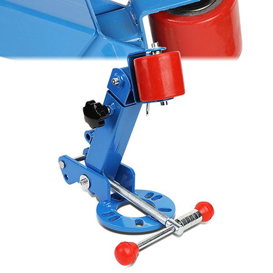 nan FENDER ROLLER - ADJUSTABLE - W/ LUG NUT SPACER RINGS - BLUE