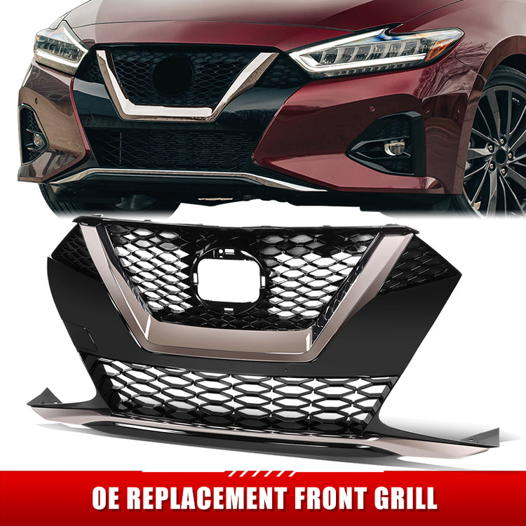 PARRILLA GRILLE - DS MAXMA 16-18/19-22/ GRILLE ASS'Y 19-20/ PAINTED BLACK/ W/O PREMIUM PKG (SR)//PARTS.NO,NI1200298//OEM NO,623109DJ0B