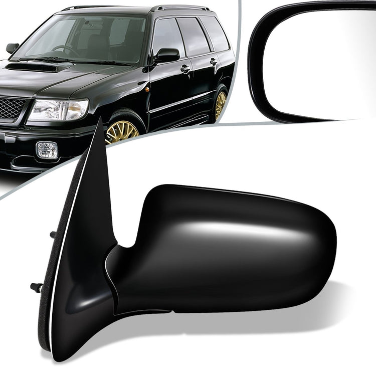 RETROVISOR MIRROR - OEM - 97-05 CHEVY VENTURE - MANUAL - FOLDING - BLACK MATERIAL - LEFT