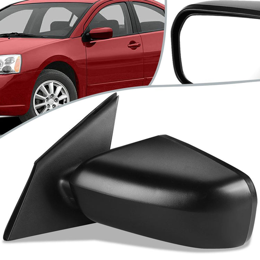 RETROVISOR MIRROR - OEM - 04-08 MITSUBISHI GALANT - POWERED - TEXTURED - BLACK - LEFT