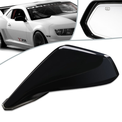 RETROVISOR MIRROR - OEM - 10-15 CHEVY CAMARO - POWERED - HEATED - PAINTABLE - BLACK - LEFT