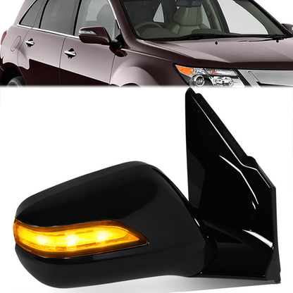 RETROVISOR MIRROR - OE STYLE - ACURA MDX 2010-2013 - WITH POWER WITH HEATED GLASS WITH MEMORY WITH SIGNAL - PASSENGER RIGHT SIDE - BLACK