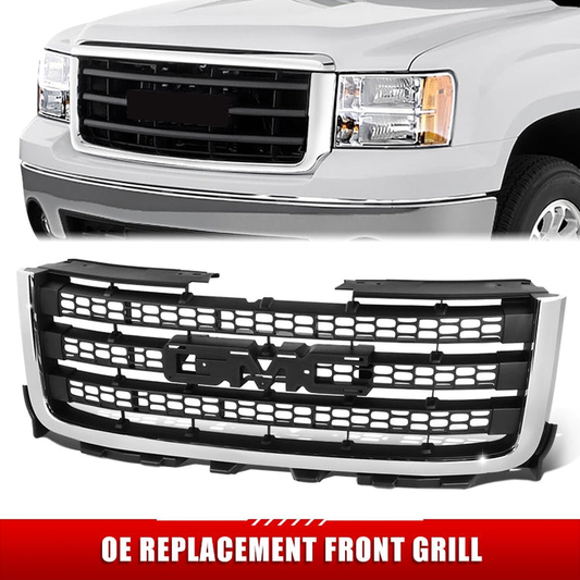 PARRILLA GRILLE - GC SERRA '11-'13/ GRILLE ASS'Y/ MAT-DARK GRAY/ W/CHROME MOULDING/ (2500/3500HD)//PARTS.NO,GM1200633//OEM NO,20966059