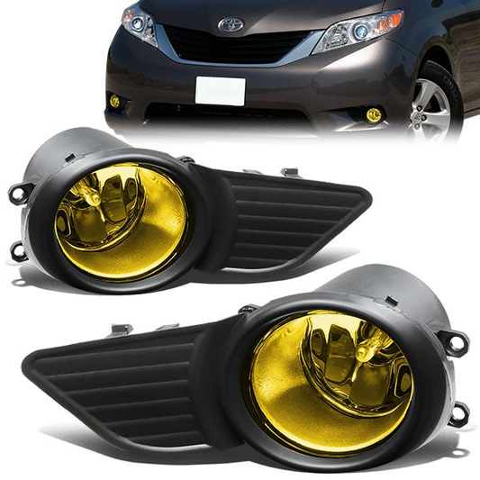 FAROS DE NIEBLA 11-15 TOYOTA SIENNA 4/5-DOOR - DOES NOT FIT SE MODELS - NO SWITCH - H11 BULB - AMBER