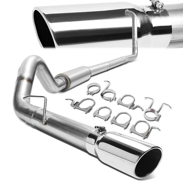 TUBERIA CATBACK CATBACK - 03-07 FORD F-250 6.0L TURBO DIESEL / 03-07 FORD F-350 6.0L TURBO DIESEL - SINGLE TIP - STAINLESS STEEL
