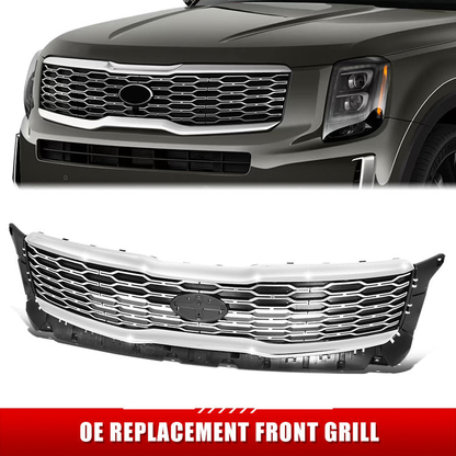 PARRILLA GRILLE - KA  TELRIDE 20-ON/ GRILLE ASS'Y/ MAT-BLACK/ W/CHROME MOULDING (EX/S)//PARTS.NO,KI1200209//OEM NO,86350S9100