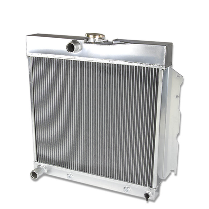 RADIADOR DE ALUMINIO RADIATOR - 2 ROWS - 65-66 DODGE DART, PLYMOUTH VALIANT / 66-69 CHAVRGER / 65-69 CORONET / 63-67 FURY, BELVEDERE / 65-67 SATELLITE - FITS AUTOMATIC / MANUAL TRASMISSION MODELS W/ 4.5L-7.2L 273 - 440 CU. IN. A, LA, HEMI, MAGNUM V8