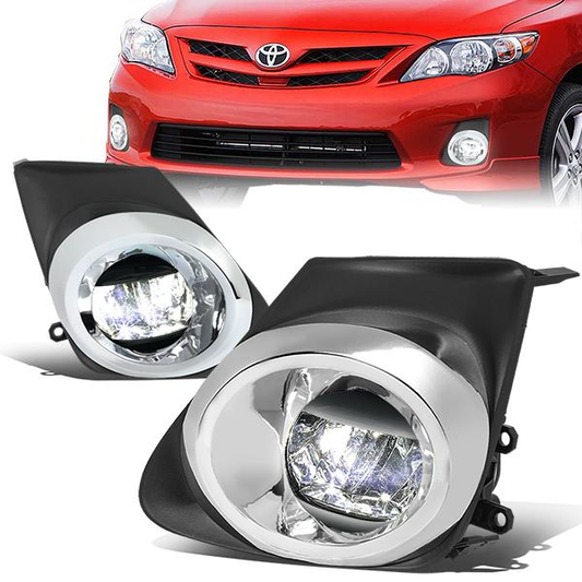 FAROS DE NIEBLA 11-13 TOYOTA COROLLA - WITH SWITCH, BEZEL - SMOKE