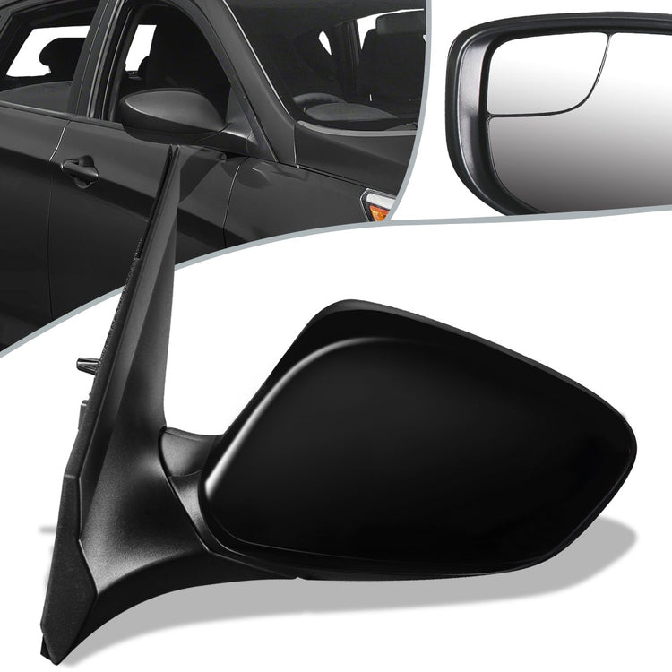 RETROVISOR MIRROR - OEM - 14-17 HYUNDAI ACCENT - POWERED - HEATED - BLACK - LEFT