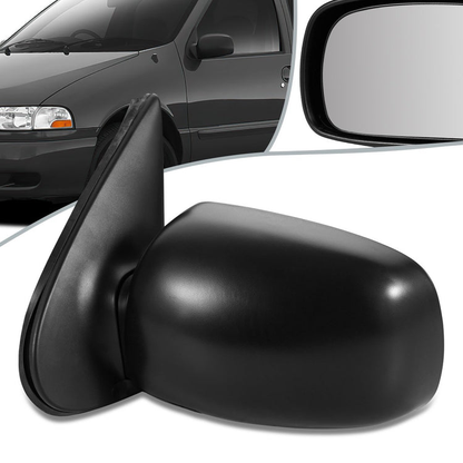 RETROVISOR MIRROR - OEM - 99-02 NISSAN QUEST - POWERED - HEATED - W/ MEMORY - FOLDING - BLACK MATERIAL - LEFT