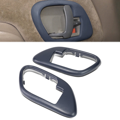 nan INTERIOR TRIM - DOOR HANDLE BEZEL - 95-99 CHEVY GMC C/K - ABS PLASTIC - TEXTURED BLUE