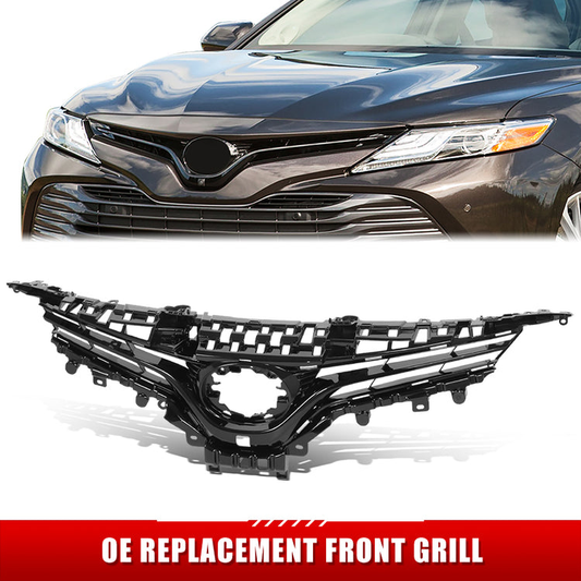 PARRILLA GRILLE - TY CAMY 18-20/21-ON/ GRILLE ASS'Y 18-20/ PAINTED SILVER BLACK/ W/AROUND VIEW CAMREA H./ (HYBRID/ XLE)//PARTS.NO,TO1200421//OEM NO,5310106A90