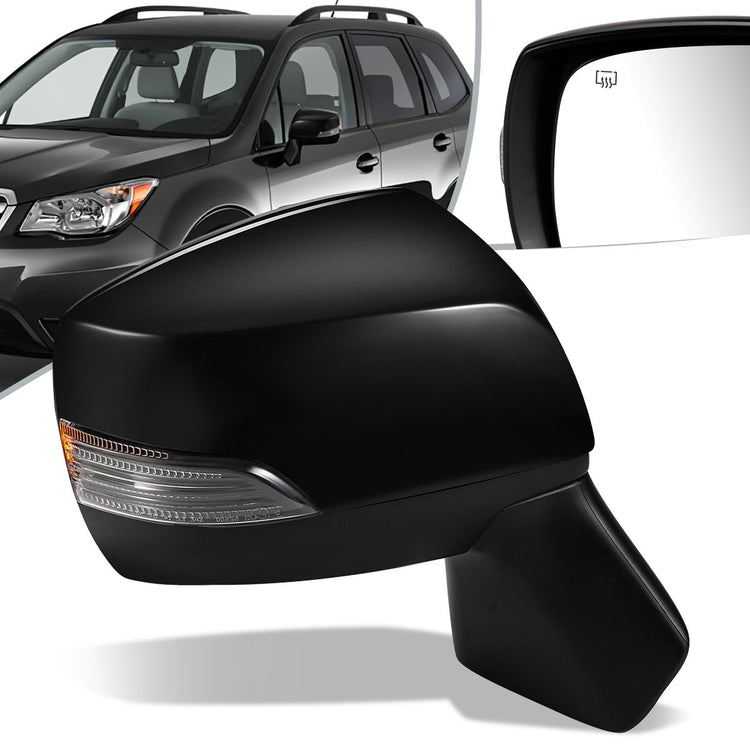 RETROVISOR MIRROR - OEM - 14-16 SUBARU FORESTER - POWERED - HEATED - W/ SIGNAL LIGHT - FOLDING - RIGHT