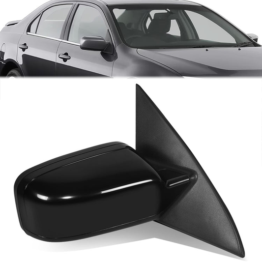 RETROVISOR MIRROR - OE STYLE - FORD FUSION 2011-2012 - WITH POWER WITH HEATED GLASS WITH PUDDLE LIGHT WITH TEXTURED COVER - PASSENGER RIGHT SIDE - BLACK