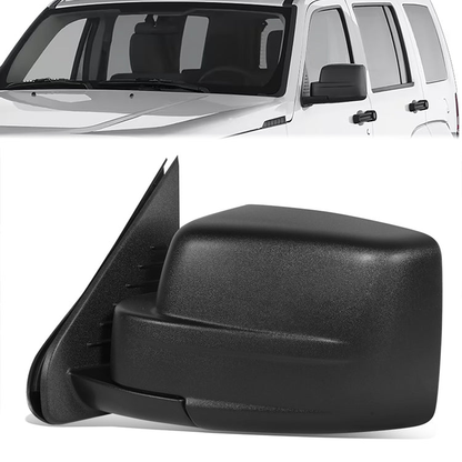 RETROVISOR MIRROR - OE STYLE - JEEP LIBERTY 08-12 - WITH POWER FOLD WITH MEMORY WITH HEATED GLASS - DRIVER SIDE - PAINT TO MATCH - BLACK