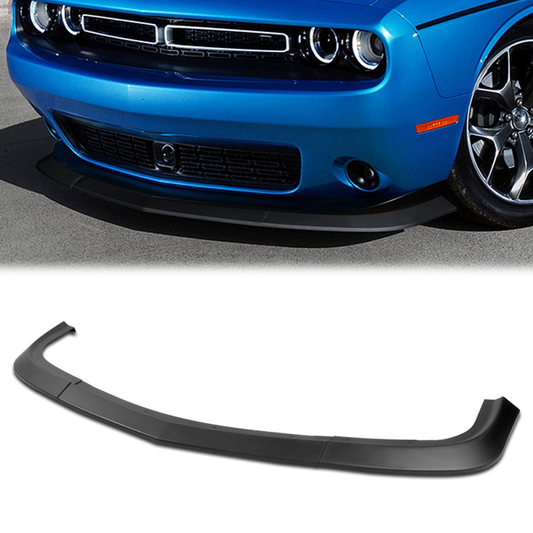 LIP FRONTAL 15-22 DODGE CHALLENGER SXT - REQUIRES DRILLING BUMPER FOR INSTALLATION - 3PC - MATTE BLACK