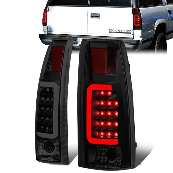 FAROS TRASEROS 88-99 CHEVY C1500 , K1500 / 88-00 CHEVY C2500 , K2500 , K3500 / 88-01 CHEVY C3500 / 92-99 CHEVY SUBURBAN C1500 , 2500 , K1500 , K2500 / 92-94 CHEVY BLAZER / 95-99 CHEVY TAHOE , 99-00 CADILLAC ESCALADE / 200 CHEVY TAHOE - 3D - U-HALO LED -
