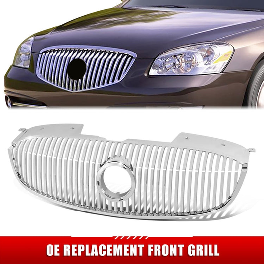 PARRILLA GRILLE - BK LUCRNE '06-'11/ GRILLE ASS'Y 06-11/ CHROME/SILVER/ (W/O MOULDING) (CX)//PARTS.NO,GM1200556//OEM NO,25768116