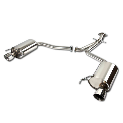 TUBERIA CATBACK AXELBACK - 06-10 LEXUS IS250 / IS350 V7 - DUAL SINGLE TIP - STAINLESS STEEL