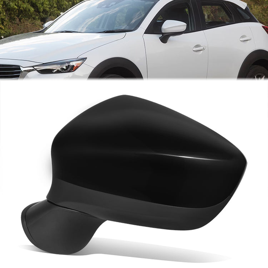 RETROVISOR MIRROR - OE STYLE - MAZDA CX-3 16-22 - WITH POWER - DRIVER SIDE - PAINT TO MATCH - BLACK