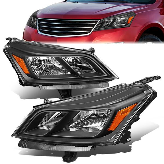 FAROS 13-17 CHEVY TRAVERSE - BLACK HOUSING / AMBER CORNER - H11 LOW BEAM / H7 HIGH BEAM