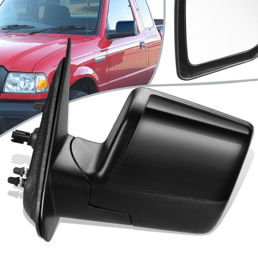 RETROVISOR MIRROR - OEM - 06-11 FORD RANGER - POWERED - PAINTABLE - BLACK - LEFT