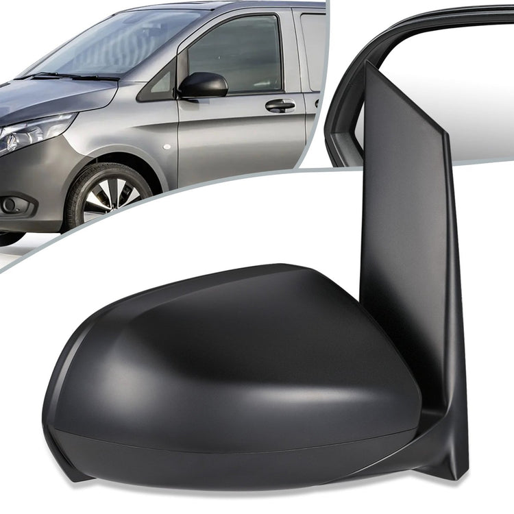 RETROVISOR MIRROR - OEM - 16-19 MERCEDES-BENZ METRIS - POWER ADJUST - HEATED GLASS - TEXTURED BLACK