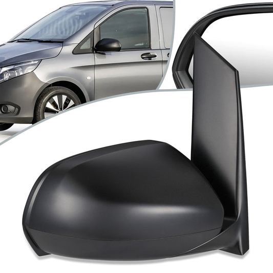 RETROVISOR MIRROR - OEM - 16-19 MERCEDES-BENZ METRIS - POWER ADJUST - HEATED GLASS - TEXTURED BLACK