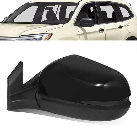 RETROVISOR MIRROR - OE STYLE - HONDA PILOT 17-22 - WITH POWER WITH HEATED GLASS - DRIVER SIDE - PAINT TO MATCH - BLACK