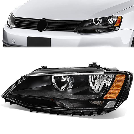 FAROS OE STYLE - 11-18 VOLKSWAGEN JETTA 4-DOOR SEDAN - FITS MODELS W/ HALOGEN HEADLIGHTS ONLY - USES H7 HIGH/LOW BEAM BULBS - LEFT